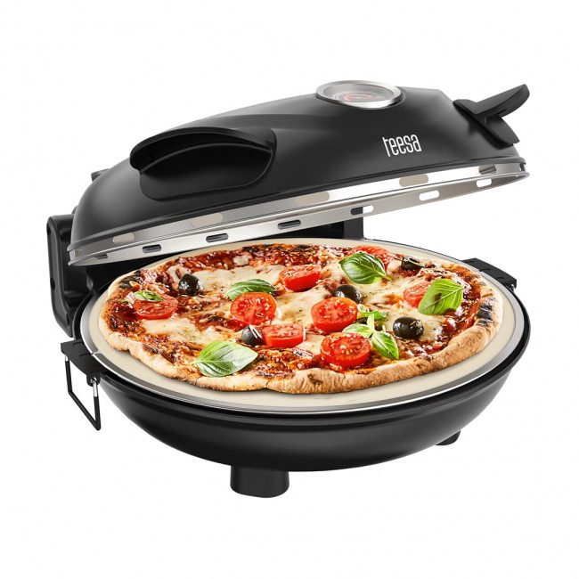 TEESA SUPREME pizza oven, 1200 W, 32 cm, window, removable stone