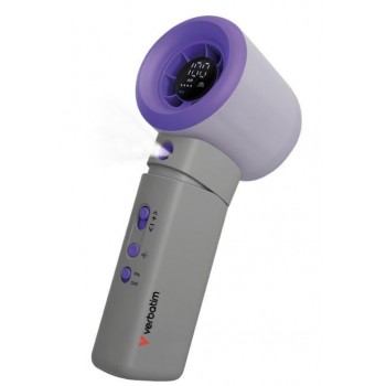 Verbatim Cool 'n' Go Aqua Breeze Handheld Fan Purple/Grey