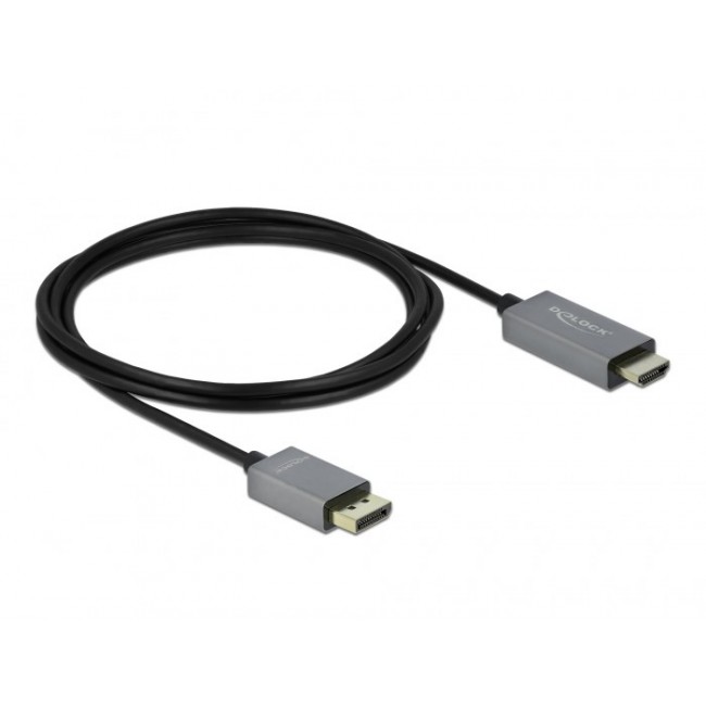 DeLOCK Active DisplayPort 1.4 to HDMI Cable 4K 60 Hz (HDR) 2 m