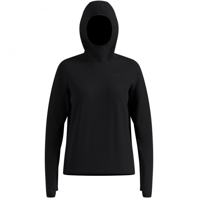 Bluza z kapturem damska Odlo ESSENTIAL THERMAL Mid layer hoody czarna S