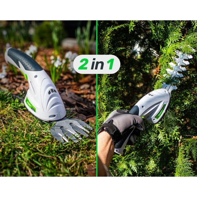 Cordless 2-in-1 hedge and grass trimmer 7.2 V, cutting width 120 mm, USB-C W23320 WUBER Cordless 2-in-1 hedge and grass trimmer 7.2 V, cutting width 120 mm, USB-C W23320 WUBER