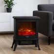 Electric fireplace ADLER AD 7754 2 heat settings: 1000W / 1800W | 3D flame effect | Thermostat Black