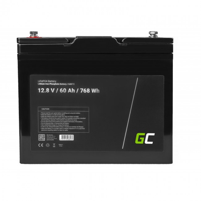 Green Cell CAV11 vehicle battery Lithium Iron Phosphate (LiFePO4) 60 Ah 12.8 V Marine / Leisure Green Cell CAV11 vehicle battery Lithium Iron Phosphate (LiFePO4) 60 Ah 12.8 V Marine / Leisure
