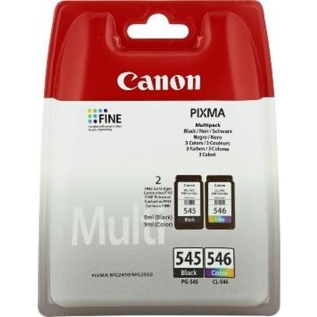 Canon PG-545/CL-546 BK/C/M/Y Ink Cartridge Multipack Canon PG-545/CL-546 BK/C/M/Y Ink Cartridge Multipack