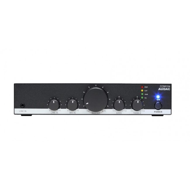 AUDAC COM104 Public Address Amplifier 40W @70/100V/ Black AUDAC COM104 Public Address Amplifier 40W @70/100V/ Black