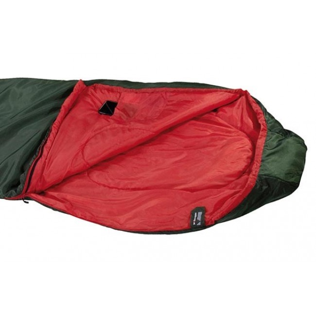 High Peak Lite Pak 1200 Mummy sleeping bag Polyester Green, Red 23263