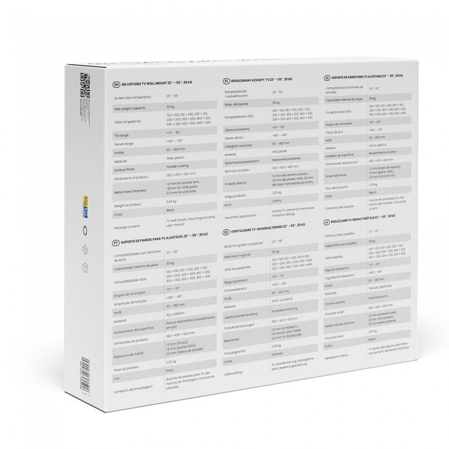 Savio UTV-03 TV mount/stand 139.7 cm (55 Savio UTV-03 TV mount/stand 139.7 cm (55