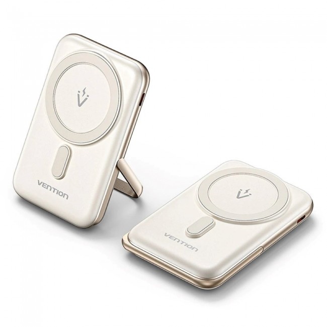Vention 10000mAh 20W - magnetic power bank (white)