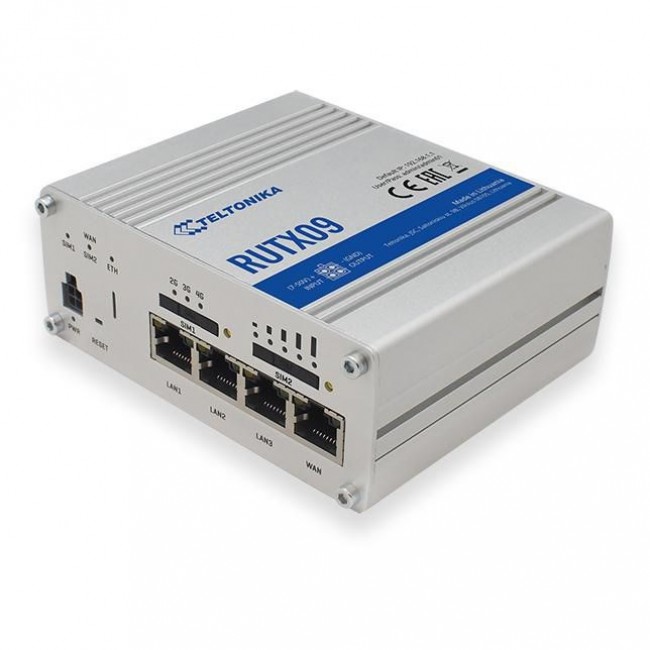 Teltonika RUTX09 wired router Aluminium