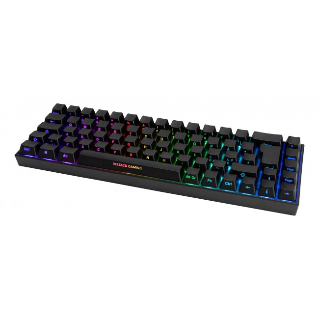 Deltaco Gaming GAM-100-DE keyboard USB + RF Wireless + Bluetooth QWERTZ German Black