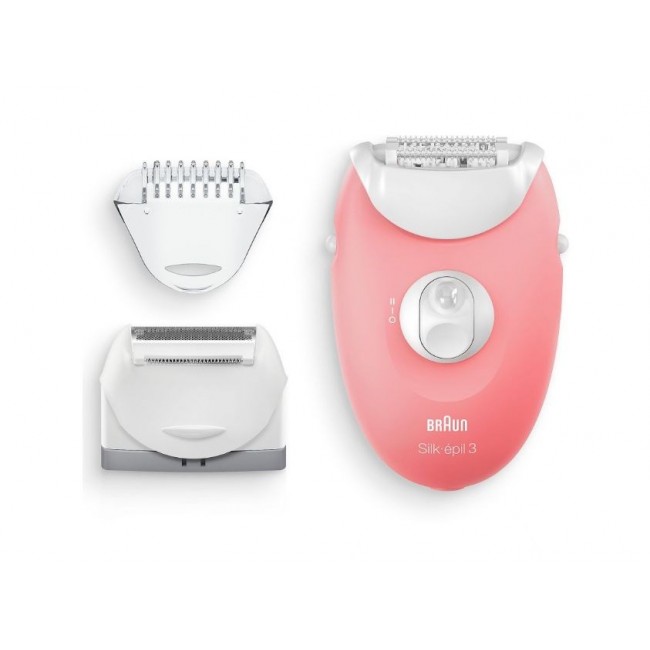 BRAUN Silk- pil 3 SE3-277 Epilator, White and Pink