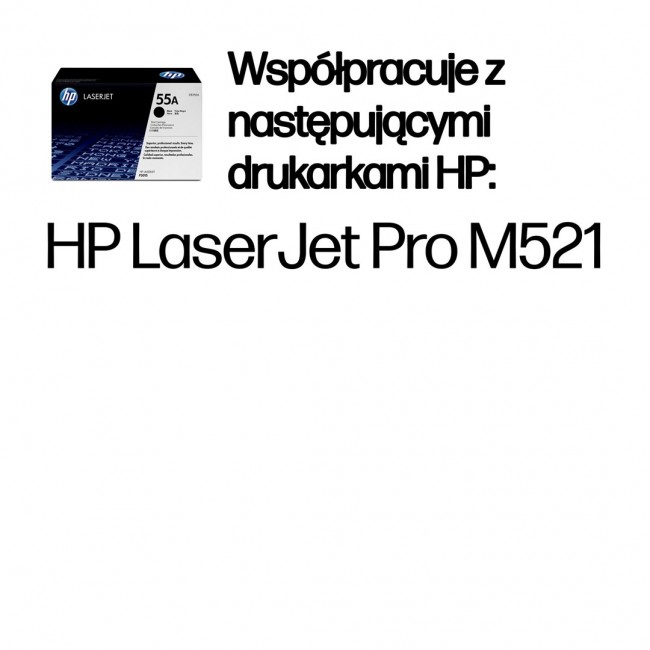HP 55A Black Original LaserJet Toner Cartridge