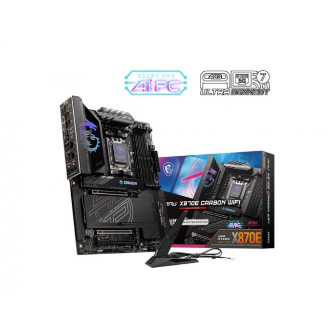 MSI MPG X870E CARBON WIFI motherboard AMD X870E Socket AM5 ATX