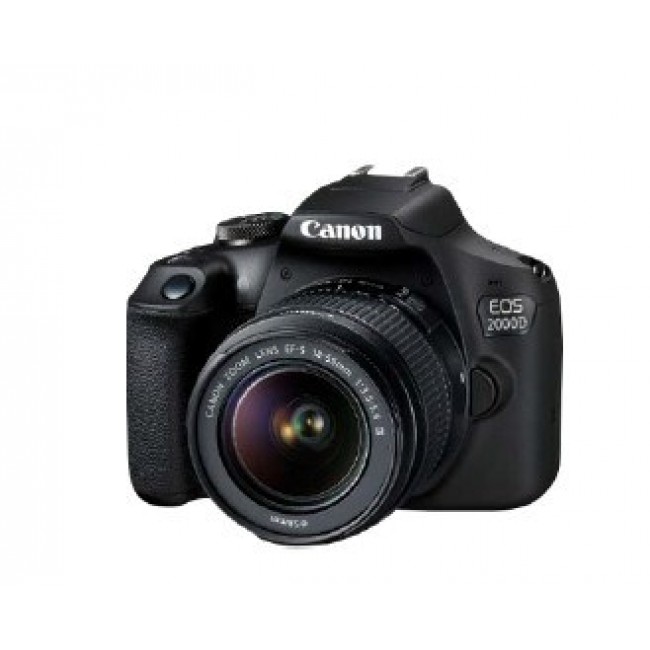 Canon EOS 2000D BK 18-55 IS II EU26 SLR Camera Kit 24.1 MP CMOS 6000 x 4000 pixels Black Canon EOS 2000D BK 18-55 IS II EU26 SLR Camera Kit 24.1 MP CMOS 6000 x 4000 pixels Black