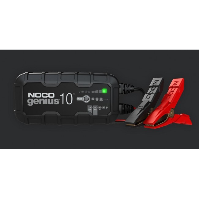 NOCO GENIUS10 EU 10A Battery charger for 6V/12V batteries with maintenance and desulphurisation function NOCO GENIUS10 EU 10A Battery charger for 6V/12V batteries with maintenance and desulphurisation function