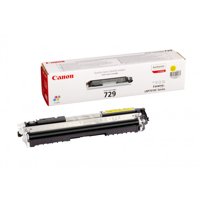 Canon 729 Y toner cartridge 1 pc(s) Original Yellow Canon 729 Y toner cartridge 1 pc(s) Original Yellow