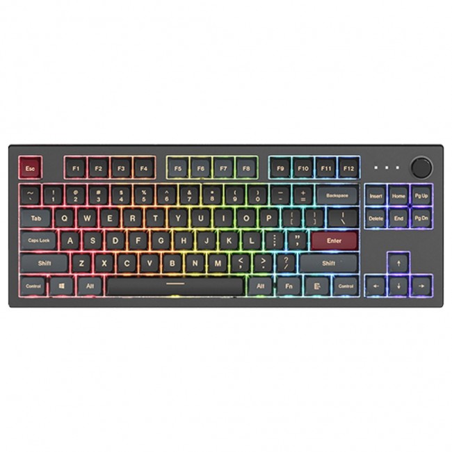 Montech MKey TKL keyboard Gaming USB Burgundy, Dark Grey Montech MKey TKL keyboard Gaming USB Burgundy, Dark Grey