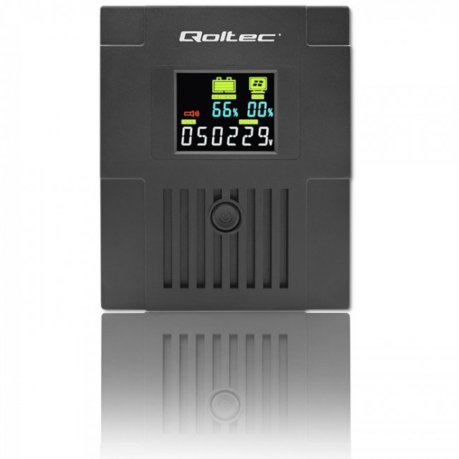 Qoltec 53770 uninterruptible power supply (UPS) Line-Interactive 1.5 kVA 900 W 2 AC outlet(s) Qoltec 53770 uninterruptible power supply (UPS) Line-Interactive 1.5 kVA 900 W 2 AC outlet(s)