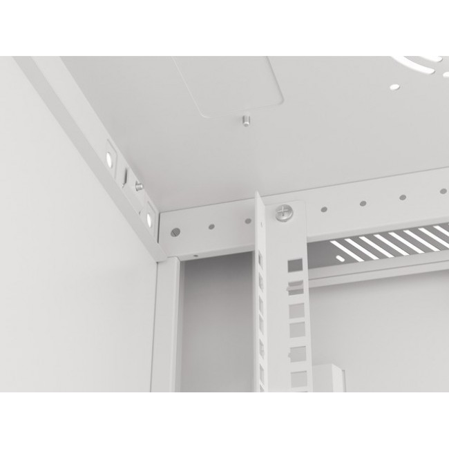 Lanberg Wall mounting rack cabinet 19'' 22U 600x450mm Grey