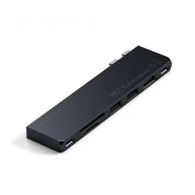 Satechi ST-HUCPHSD laptop dock/port replicator Docking USB 3.2 Gen 2 (3.1 Gen 2) Type-C Black