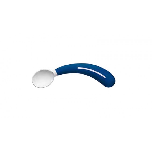 Safety bent right-handed spoon for children Safety bent right-handed spoon for children