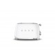 Toaster Smeg for 4 slices, white