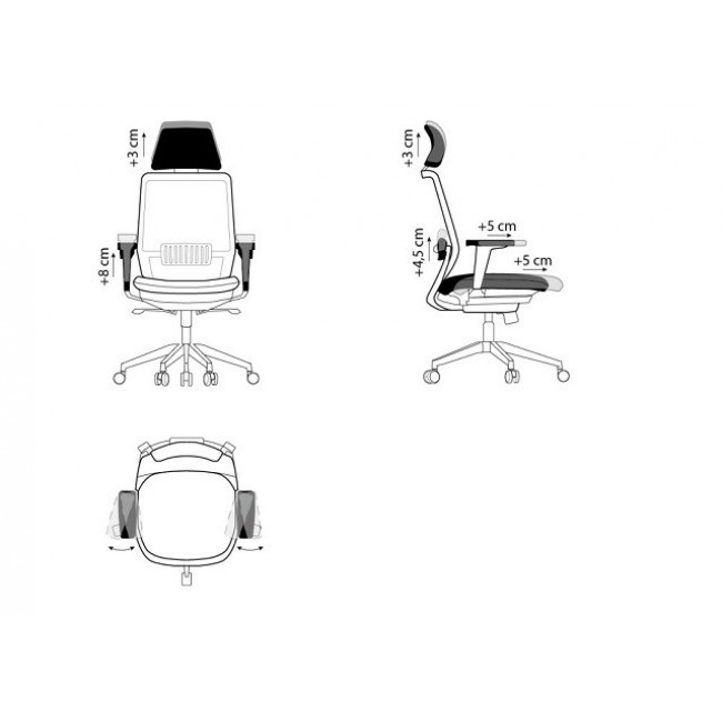 SPECTRUM ergonomic office chair black