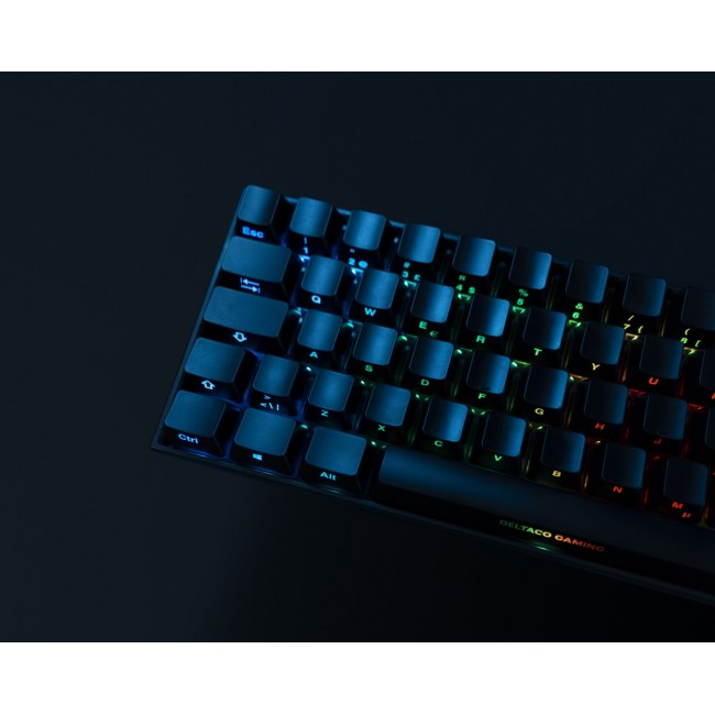 Deltaco Gaming GAM-100-DE keyboard USB + RF Wireless + Bluetooth QWERTZ German Black