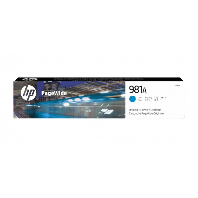 HP 981A Cyan Original PageWide Cartridge