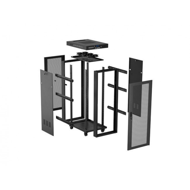 Lanberg FF01-6032-23BL rack cabinet 32U Freestanding rack Black Lanberg FF01-6032-23BL rack cabinet 32U Freestanding rack Black