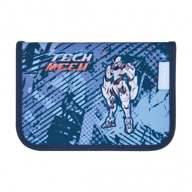 Herlitz Loop Plus TechMech school bag set Boy Polyester Blue, Orange