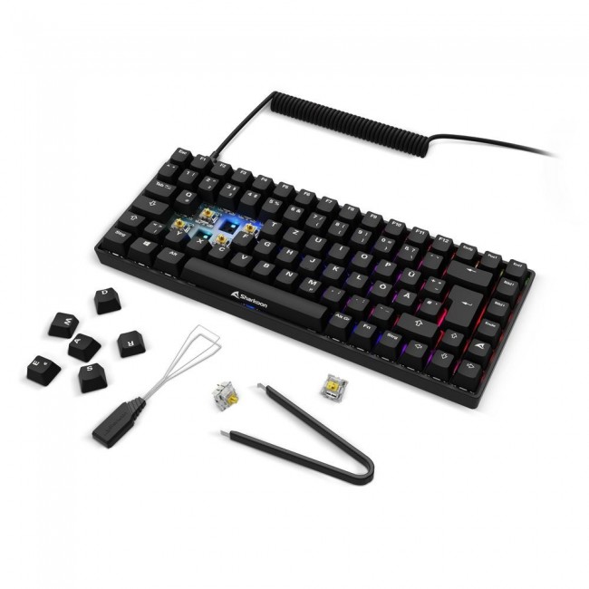 Sharkoon SGK50 S3 keyboard Gaming USB QWERTZ German Black