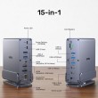 UNITEK D1135AGY01 laptop dock/port replicator Docking USB 3.2 Gen 1 (3.1 Gen 1) Type-C Grey