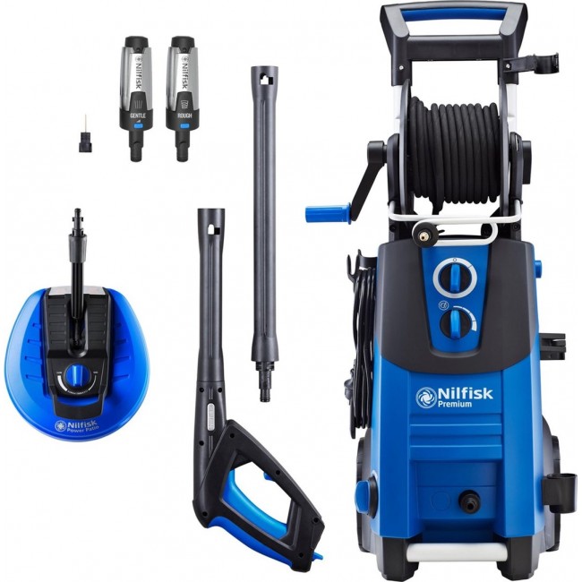 Nilfisk PREMIUM 180-10 EU GARDEN pressure washer Upright Electricity 610 l/h 2900 W Blue, Black