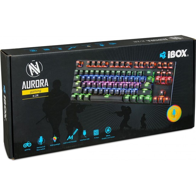 KEYBOARD I-BOX AURORA K-2R RGB, MECHANICAL, GAMING