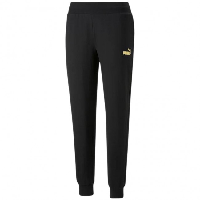 Women's Puma ESS+ Metallic Pants FL Black 849959 01 L Women's Puma ESS+ Metallic Pants FL Black 849959 01 L