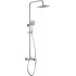 Rain showerhead with shower faucet