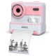 FLASH PINK INSTANT CAMERA WITH THERMAL PRINTER FOR CHILDREN
