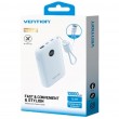 Vention 10000mAh Powerbank 2xUSB-C 1xUSB-A 22.5W, blue