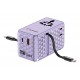 Verbatim Charge 'n' Travel 70W 2C retractable Universal Travel Adapter Purple Verbatim Charge 'n' Travel 70W 2C retractable Universal Travel Adapter Purple