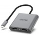 Unitek V1404A Adapter USB-C na 2x port DP 1.4 8K 60Hz Unitek V1404A Adapter USB-C na 2x port DP 1.4 8K 60Hz