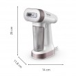 Tefal Pure Force DT8765E0 garment steamer Handheld garment steamer 0.18 L 1800 W Black, Cinnamon colour