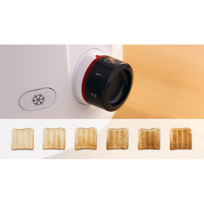 Bosch TAT2M121 toaster 6 2 slice(s) 950 W White Bosch TAT2M121 toaster 6 2 slice(s) 950 W White