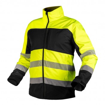 Kurtka robocza ostrzegawcza Softshell, to-czarna, rozmiar XL