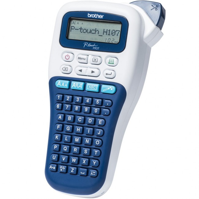 Brother PTH-107BRE1 | Mono | Thermal | Label Printer | White/ Blue Brother PTH-107BRE1 | Mono | Thermal | Label Printer | White/ Blue
