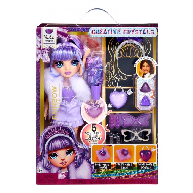 Rainbow High Creative Crystals Fashion Doll- Violet Rainbow High Creative Crystals Fashion Doll- Violet