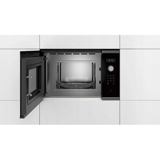 Bosch Serie 6 BFL524MS0 microwave Black, Stainless steel Solo microwave Built-in 20 L 800 W Bosch Serie 6 BFL524MS0 microwave Black, Stainless steel Solo microwave Built-in 20 L 800 W