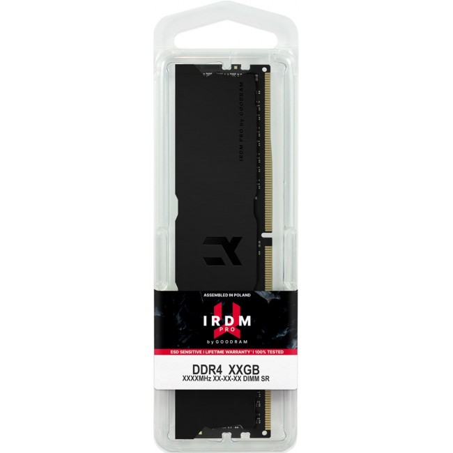 Goodram IRP-K3600D4V64L18/64GDC IRDM DEEP BLACK memory module 64 GB 2 x 32 GB DDR4 Goodram IRP-K3600D4V64L18/64GDC IRDM DEEP BLACK memory module 64 GB 2 x 32 GB DDR4