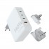 XTORM adowarka turystyczna 140W GaN +kabel USB-C PD bia a
