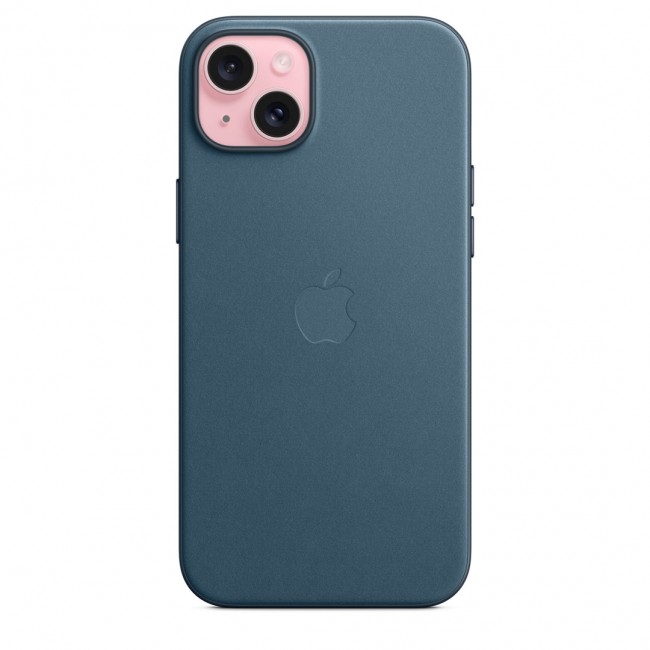 Apple iPhone 15 Plus FineWoven Case with MagSafe - Pacific Blue Apple iPhone 15 Plus FineWoven Case with MagSafe - Pacific Blue